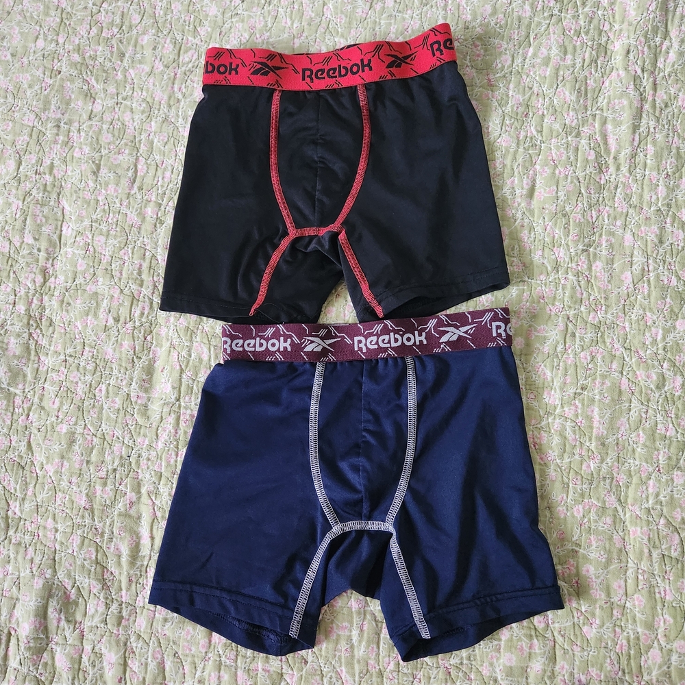 Reebok Kid's Black and Navy Boxer Briefs Size S